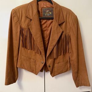 Scully Tan Fringe Women's Blazer